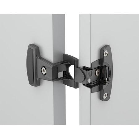 Hettich 15 mm 0.75 in. Cover Caps for OL Hinge Arm Mounted DowelBlack HT9039309